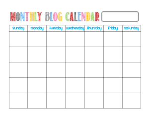 Blog Calendar image